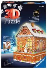 Ravensburger Világító 3D puzzle Night Edition mézeskalács ház 216 darab
