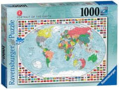 Ravensburger Puzzle Színes világtérkép 1000 db