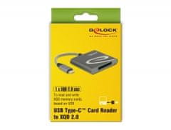 DELOCK USB Type-C kártyaolvasó XQD 2.0 memóriakártyákhoz