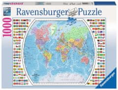 Ravensburger Puzzle Politikai világtérkép 1000 darab