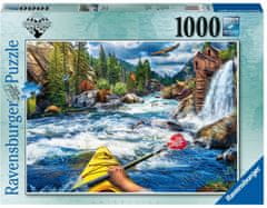 Ravensburger Puzzle In the rapids, Crystal Mill, USA 1000 darab