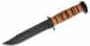 KA-BAR® KB-1317 Kutyafejes többcélú kés 18 cm, fekete, bőr karikák, bőrtok