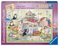 Ravensburger Puzzle - Crazy Cats Life 1000 darab