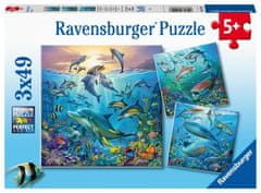 Ravensburger Puzzle - Víz alatti puzzle 3 x 49 darab