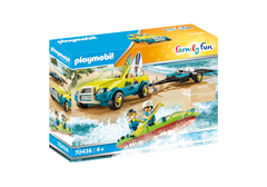Playmobil PLAYMOBIL Family Fun 70436 Tengerparti autó csónakos utánfutóval