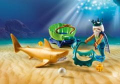 Playmobil PLAYMOBIL Magic 70097 A tengerek királya cápahintóval