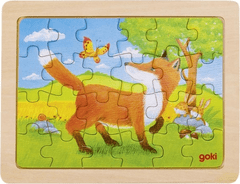 Goki Fa puzzle Állati barátság - Róka 24 darab