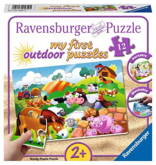 Ravensburger Az első kültéri puzzle Állatok a farmon 12 darab