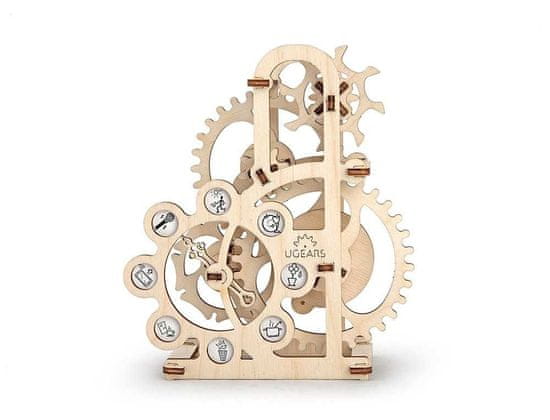 UGEARS 3D fából készült mechanikus puzzle dinamométer