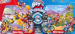 Grafix Panoráma Puzzle Robot Race & BMX Racers 2x45 darab