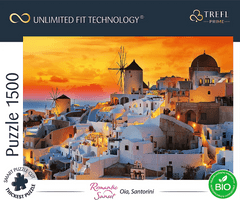 Trefl Puzzle UFT Romantikus naplemente: Oia, Santorini 1500 darab