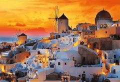 Trefl Puzzle UFT Romantikus naplemente: Oia, Santorini 1500 darab
