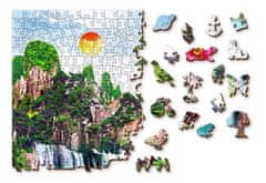 Wooden city Fa puzzle Vízesések a japán kertben 2in1, 2000 darab ECO