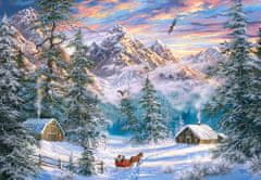 Castorland Puzzle Karácsony a hegyekben 1000 darab