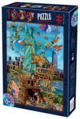 D-Toys Puzzle Szabadság szobor 1000 darab