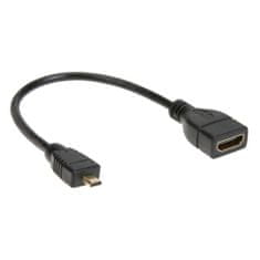 PremiumCord Flexi adapter HDMI A típusú csatlakozó - micro HDMI D típusú csatlakozó a rugalmas csatlakozáshoz
