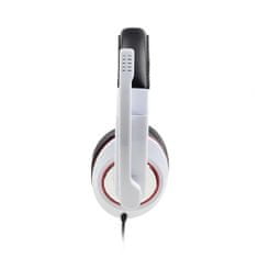 Gembird sztereó fejhallgató mikrofonnal, 2 x 3,5 mm-es mini jack, fehér