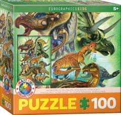 EuroGraphics Puzzle Növényevő dinoszauruszok 100 db
