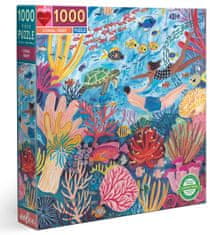 eeBoo négyzet alakú puzzle Coral Reef 1000 darab
