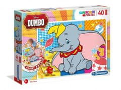 Clementoni Puzzle Supercolor Dumbo padló / 40 darab