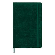 Moleskine Velvet jegyzetfüzet zöld L