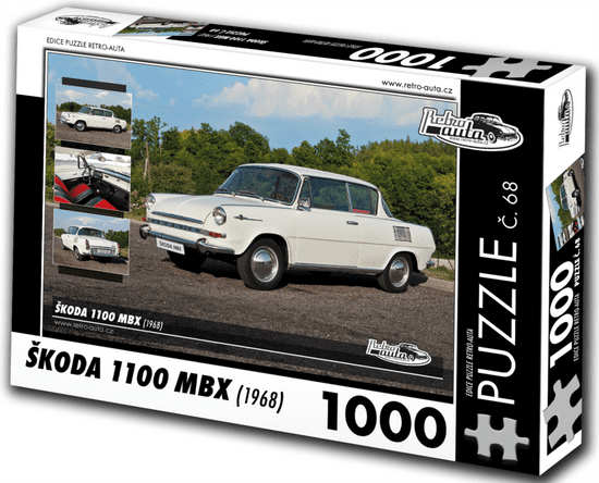 RETRO-AUTA Puzzle No. 68 Škoda 1100 MBX (1968) 1000 darab 1000 db
