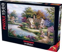 AnaTolian Puzzle Cottage hattyúkkal 1500 darabos puzzle