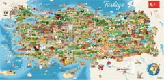 AnaTolian Panoráma puzzle Törökország térképe 1500 darab