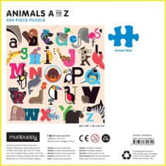 Mudpuppy Négyzet alakú puzzle Állatok A-tól Z-ig 500 db