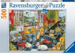 Ravensburger Zenei szoba puzzle 500 darab