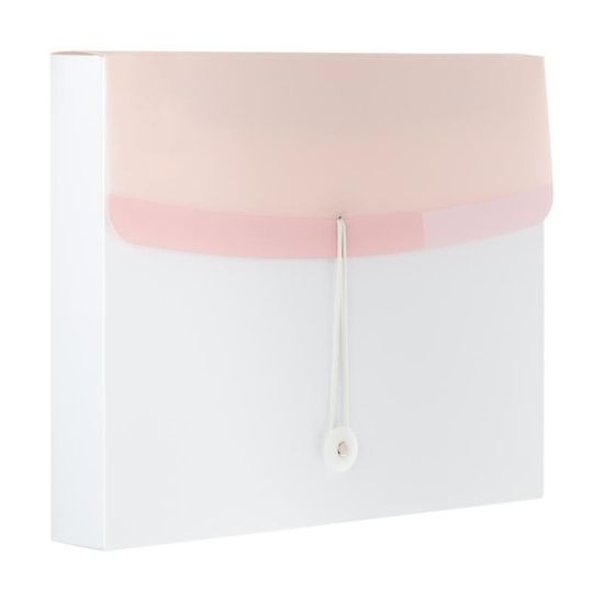 Tarifold Color Dream irattartó doboz gumiszalaggal A4 PP - fehér és rózsaszín 700 µ