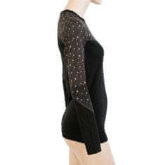 Sensor Női hosszú póló MERINO IMPRESS fekete/mintás - L