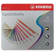 Stabilo CarbOthello pasztellkréták, 24 darabos készlet fémdobozban