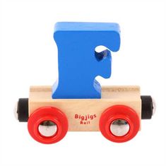Bigjigs Toys Bigjigs Rail Wagon fából készült vonatsín - F betűs F