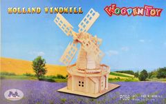 WOODEN TOY, WCK holland szélmalom 3D puzzle