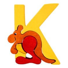 Fauna ábécé K betű kenguru