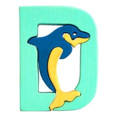 Fauna ábécé D betű delfin