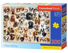 Castorland puzzle kollázs kutyákkal 200 darab
