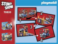 Playmobil PLAYMOBIL Stunt Show 70820 Starter Pack Kaszkadőr show quaddal és tűzrámpával