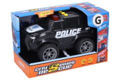 Rendőrségi autó effektekkel 18 cm
