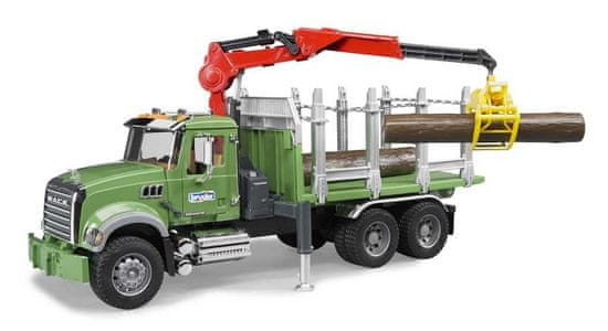 BRUDER Truck MACK Gránit faanyagszállító teherautó