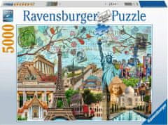 Ravensburger Puzzle Nagyvárosok - kollázs 5000 darab