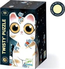 Djeco Világító puzzle Aranyos macskák 50 darab