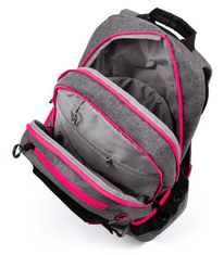 Oxybag diák hátizsák Sport GREY LINE rózsaszín