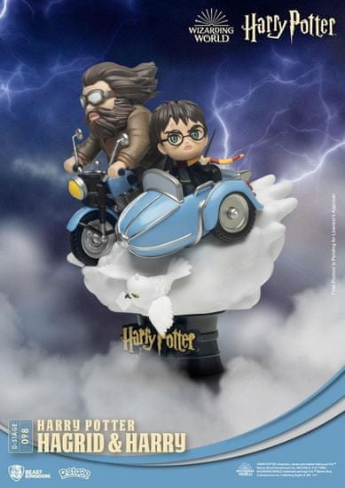 Harry Potter dioráma D-színpad - Harry és Hagrid 15 cm (Beast Kingdom)