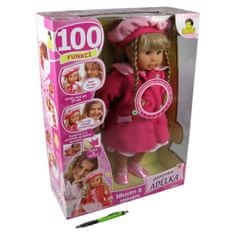 Adele baba 100 funkciók, 45 cm, rózsaszín, rózsaszín