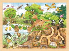 Goki Fa puzzle a természet felfedezése 96 darabos puzzle