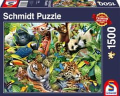 Schmidt Puzzle Színes Állati királyság 1500 darab