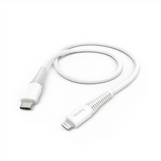 Hama MFi USB-C Lightning töltő- és adatkábel Apple-hez, 1,5 m, fehér