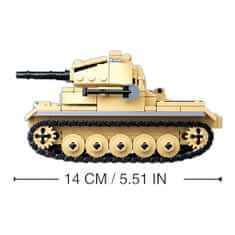 Sluban WWII M38-B0691 német Panzer II harckocsi